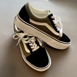 VANS platform Sz. 6 black-green